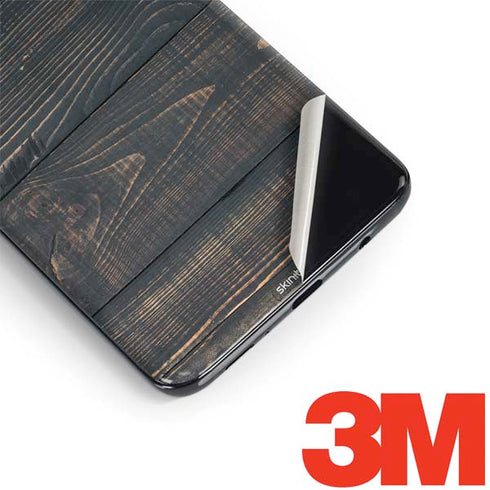 Black Painted Wood Galaxy S9 Skin